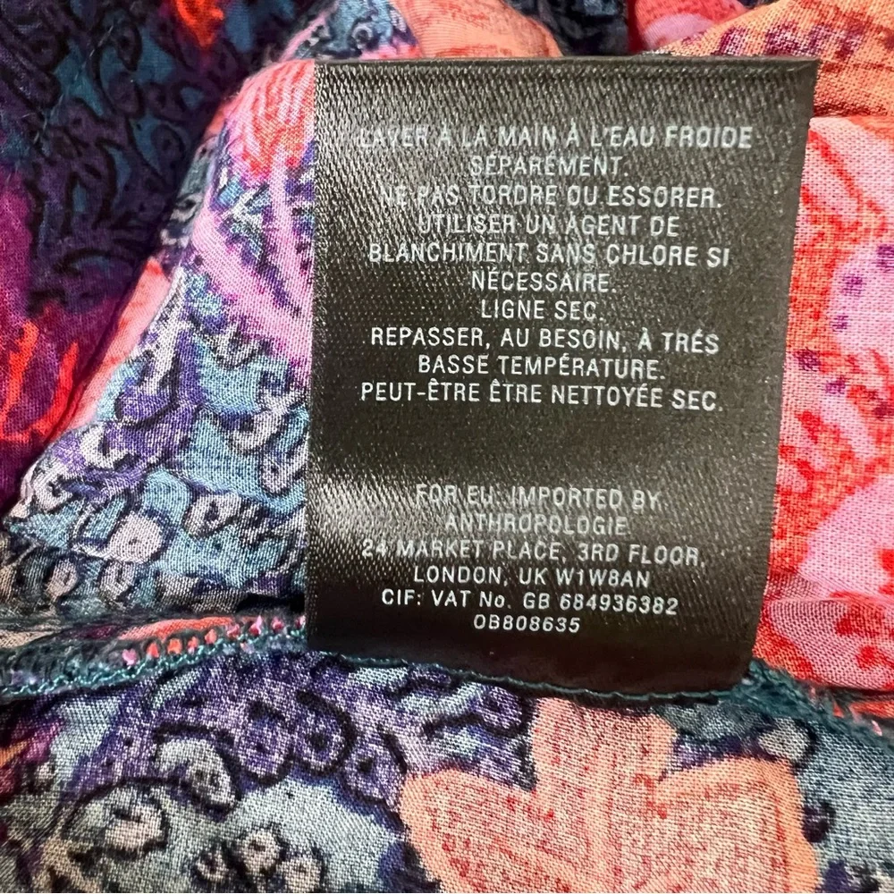 Ett:Twa by Anthropologie Wynnewood Floral Print High Rise Shorts Size Small
